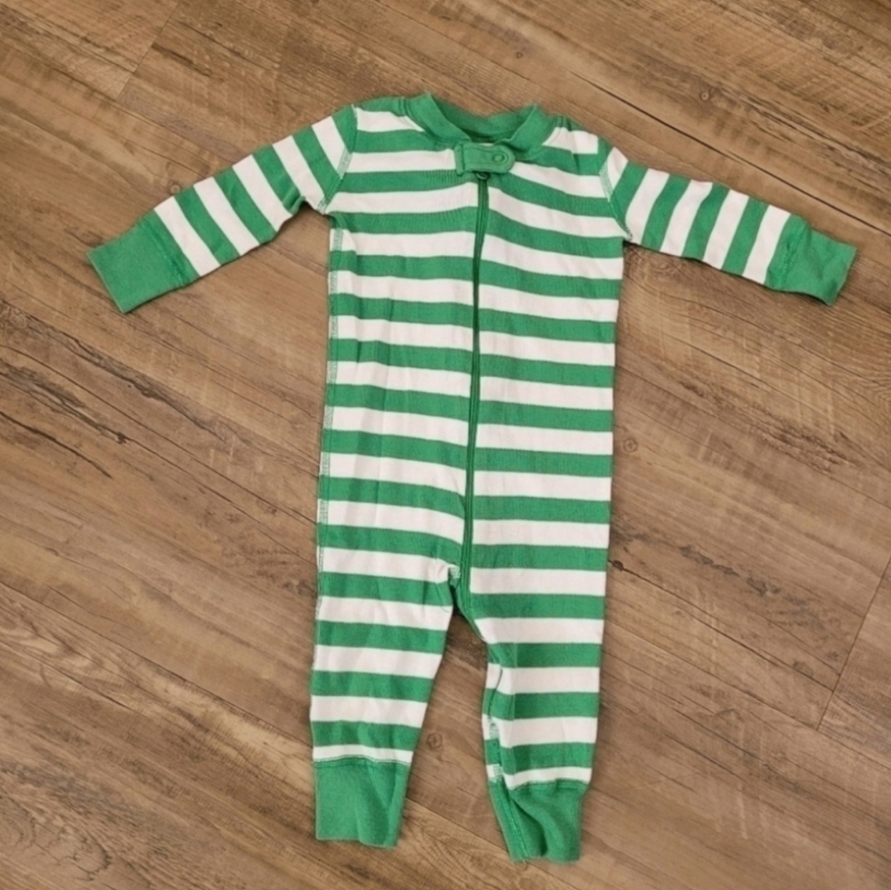 Hanna Andersson Baby Striped Holiday Pajamas Size 6-12 Months - Picture 2 of 4